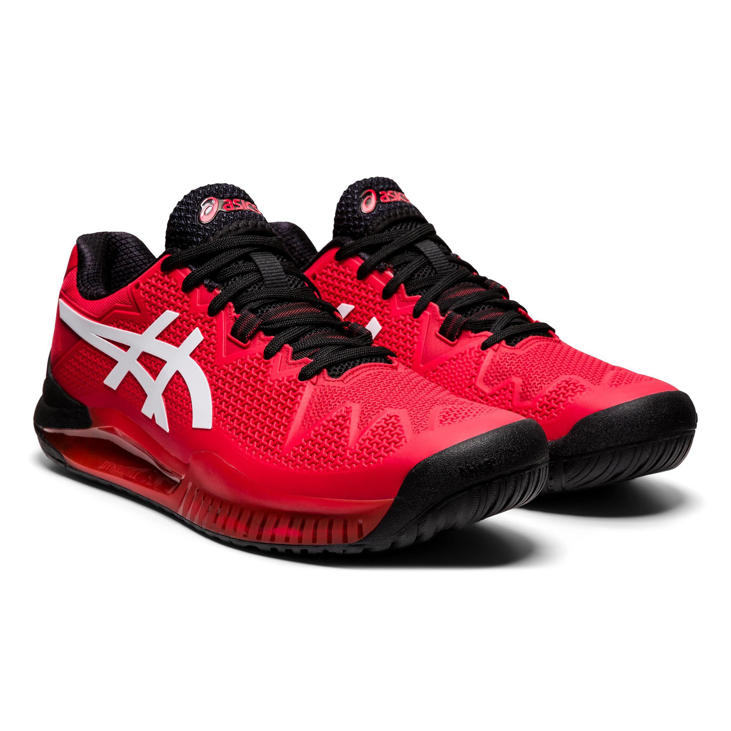 Gel Resolution 8 Allcourtschuh Herren Rot Wei
