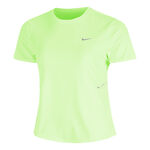 Nike Bekleidung Nike Swift Tee Laufshirt Damen-limette