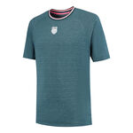 K-Swiss Bekleidung K-Swiss Hypercourt Melange T-Shirt Herren-Petrol