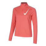 Nike Bekleidung Nike Swoosh Half-Zip Laufshirt Damen-Berry