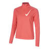 Swoosh Half-Zip Laufshirt Damen-Berry