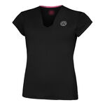BIDI BADU Bekleidung BIDI BADU Crew V-Neck T-Shirt Damen-Schwarz
