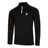 Big Serve 1/4 Zip Longsleeve Herren-Schwarz,Weiß