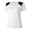 22 Tech T-Shirt Damen - wei&szlig;, blau