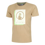 Quiet Please Bekleidung Quiet Please Wild Layer T-Shirt Herren-Beige,Neongr&uuml;n