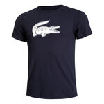 Lacoste Bekleidung Lacoste Core T-Shirt Herren - dunkelblau, weiß