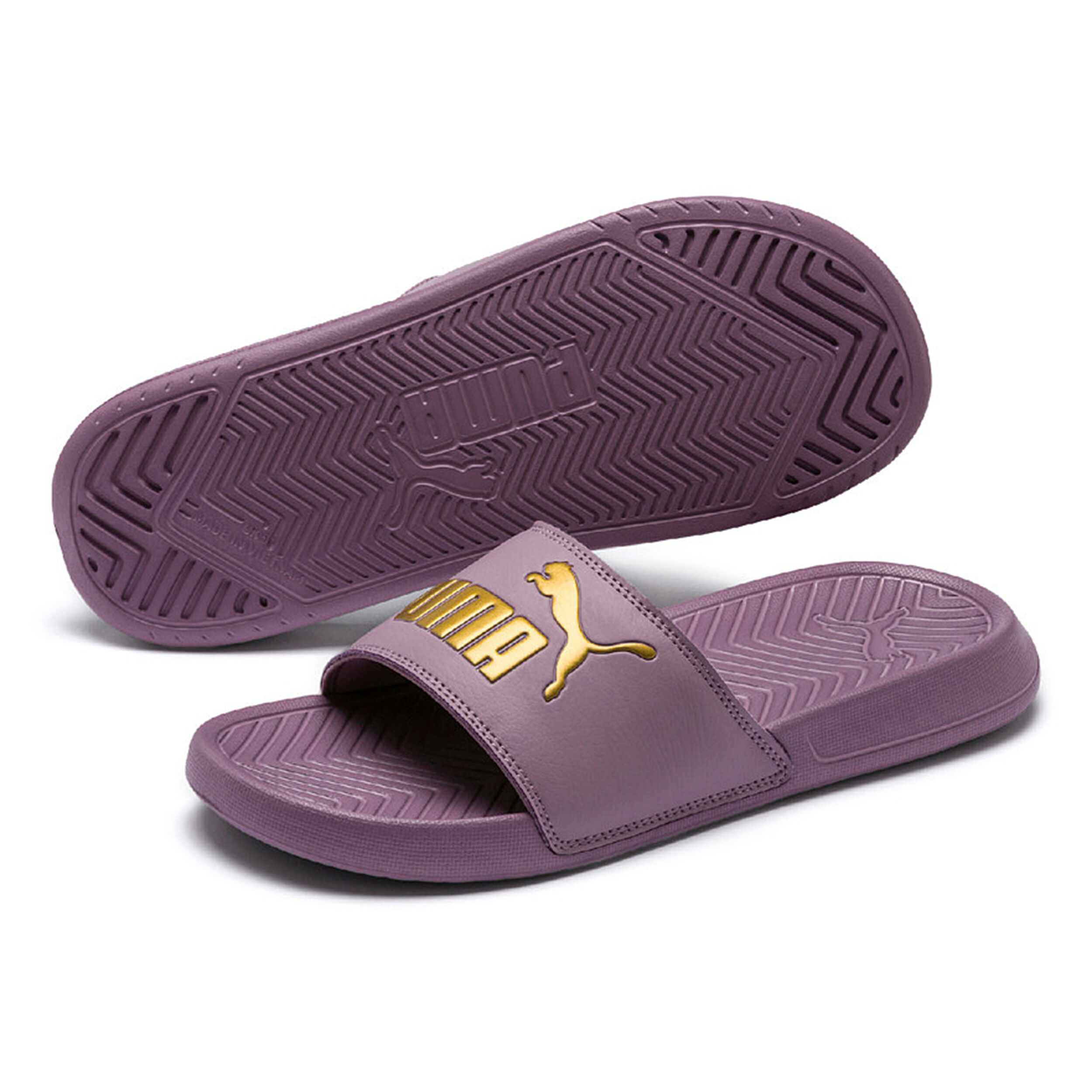 Nike badelatschen lila gold online
