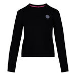 BIDI BADU Bekleidung BIDI BADU Mirella Basic Crew Sweatshirt Damen-Schwarz,Weiß