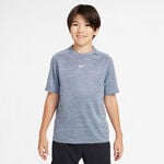 Nike Tennisbekleidung Nike Dri-Fit Multi Heather T-Shirt Kinder-Blaugrau