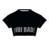 Abdominis Crop Move T-Shirt Damen-Schwarz