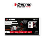 Gamma Schlägerzubehör Gamma Racket Info Besaitungsaufkleber 2er Pack-Schwarz