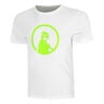 Wild Trainings T-Shirt Herren-Weiß,Neongrün