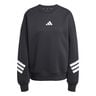 Future Icon 3Stripes Sweatshirt Damen-Schwarz,Weiß