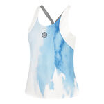 BIDI BADU Bekleidung BIDI BADU Watercolour Tank-Top Damen-Wei&szlig;,Blau