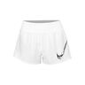 Dri-Fit One Swoosh Laufshorts Damen-Wei&szlig;