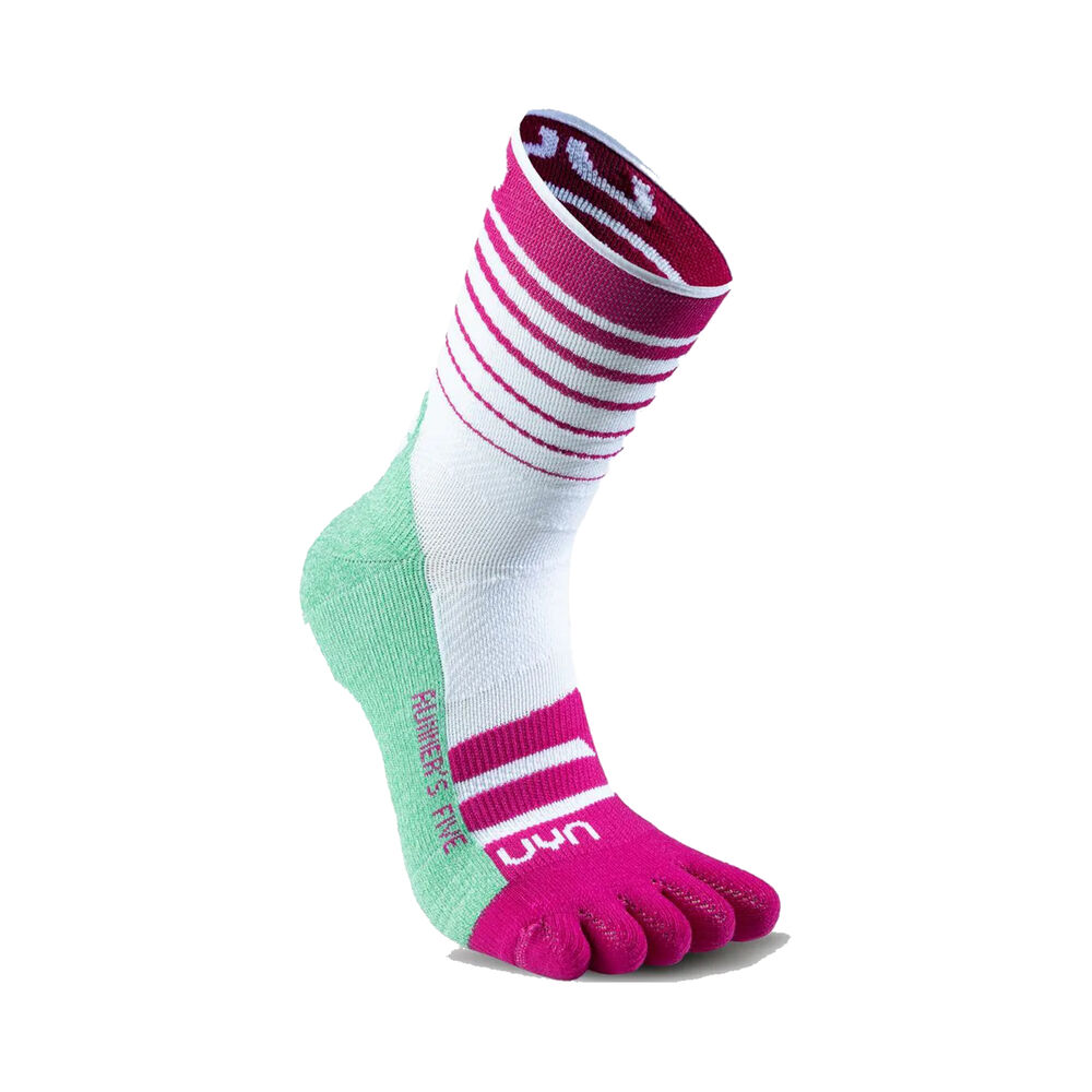 UYN Runner%27s Five Laufsocken Damen - Weiß, Grün