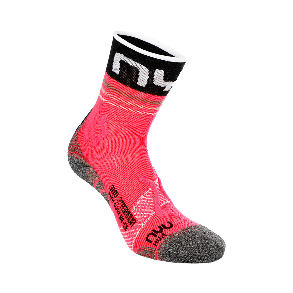 UYN Runner%27s One Short Laufsocken Damen - Pink, Schwarz