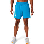 ASICS Laufshorts ASICS Icon 7in Laufshorts Herren-blau, beige