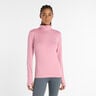 Essentials Space Dye Quarter Zip Longsleeve Damen - pink, 