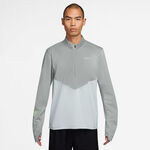 Nike Bekleidung Nike Pacer Winterized Half-Zip Laufshirt Herren - grau, silber