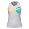Pro Tank-Top Damen - apricot, wei&szlig;