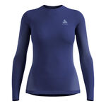 Odlo Bekleidung Odlo Performance WarmCrew Longsleeve Damen - blau, 