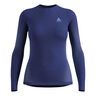 Performance WarmCrew Longsleeve Damen - blau, 
