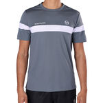 Sergio Tacchini Tennisbekleidung Sergio Tacchini Leone PL T-Shirt Herren - grau, wei&szlig;