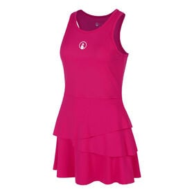 Bild von Create Flounce Kleid Damen-Pink,Wei&szlig;