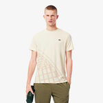 Lacoste Bekleidung Lacoste T-Shirt Herren-Creme