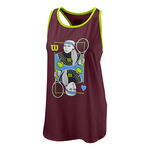 Wilson Bekleidung Wilson Queen Tech Tank-Top Damen - weinrot, 