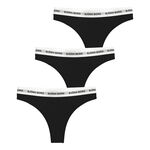 Bj&ouml;rn Borg Bekleidung Bj&ouml;rn Borg Logo String 3er Pack Damen-Schwarz,Wei&szlig;