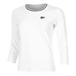 Racket Roots Bekleidung Racket Roots Teamline Longsleeve Damen-Wei&szlig;