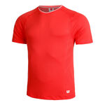 Wilson Bekleidung Wilson Players Seamless Crew 2.0 T-Shirt Herren-Rot