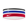 Nike Flex Classic Mixed Haarband 3er Pack-Blau,Rot