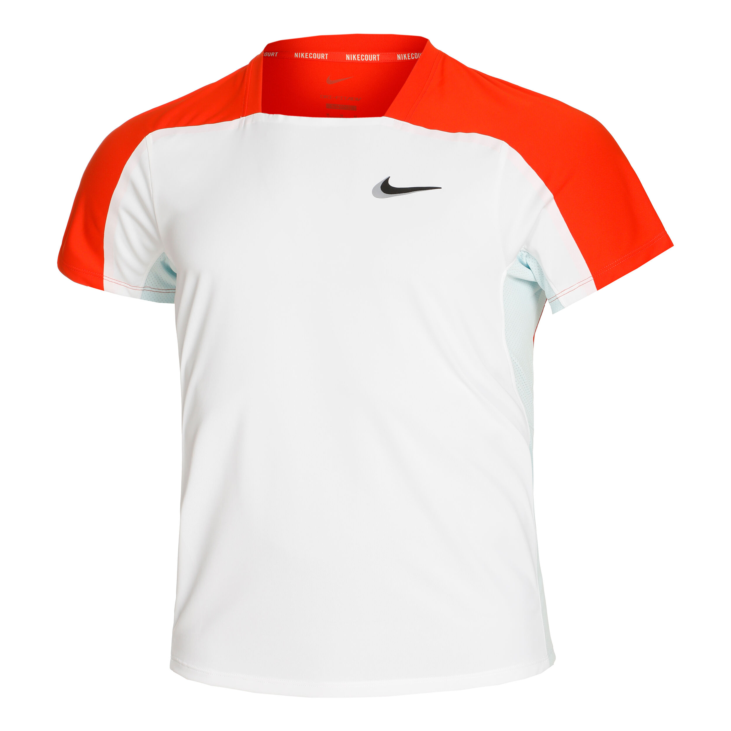 White orange nike shirt top
