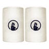 Long Schweißband 2er Pack Unisex - creme, 