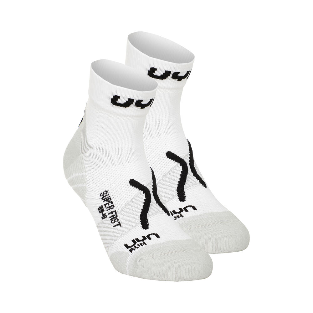 UYN Super Fast Laufsocken 2er Pack Herren - Weiß, Schwarz