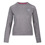 BIDI BADU Bekleidung BIDI BADU Mirella Basic Crew Sweatshirt Damen-Hellgrau,Wei&szlig;