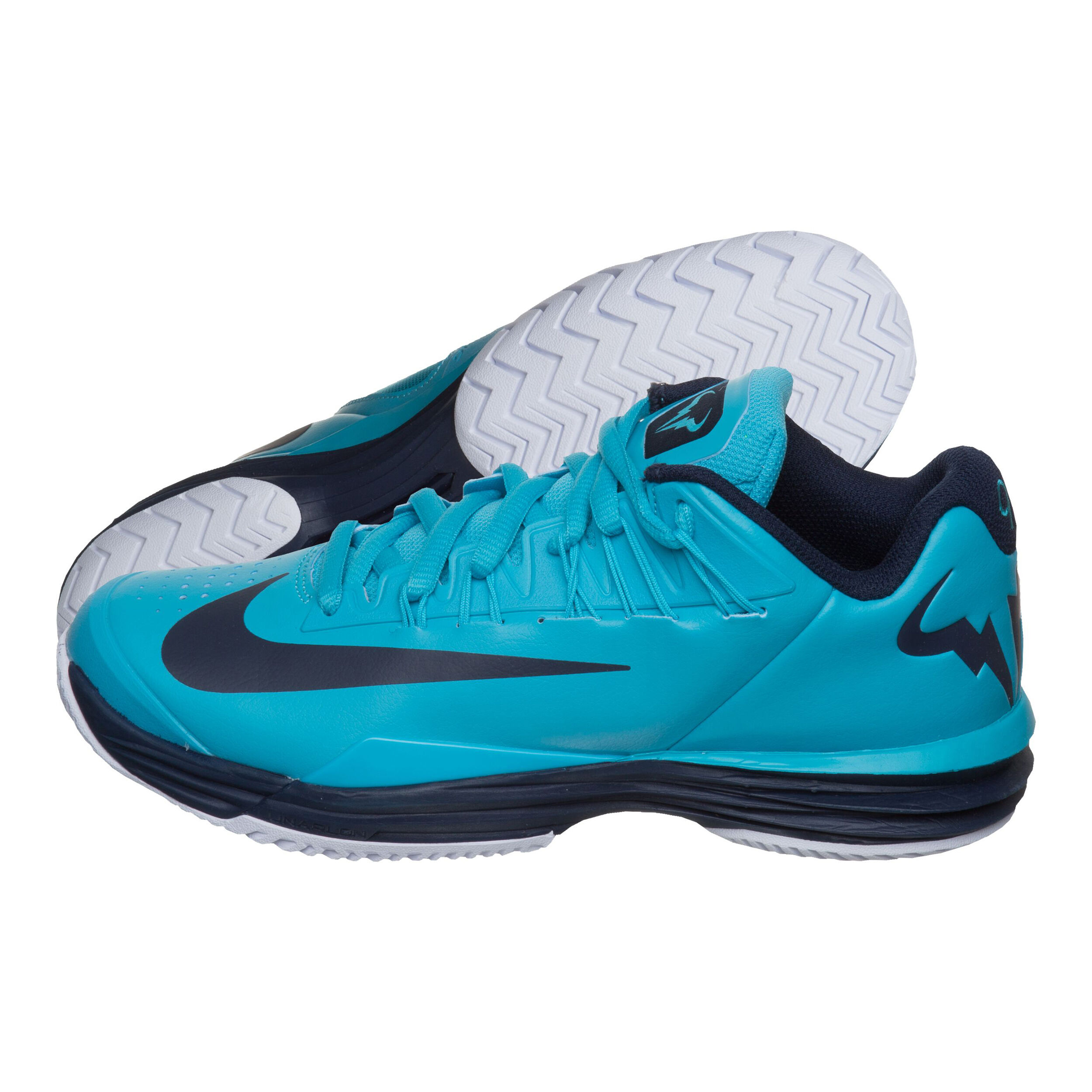 Nike Rafael Nadal Lunar Ballistec 1.5 LG Quickstrike Limited Edition Allcourtschuh Kinder Turkis Dunkelblau online kaufen Tennis Point CH