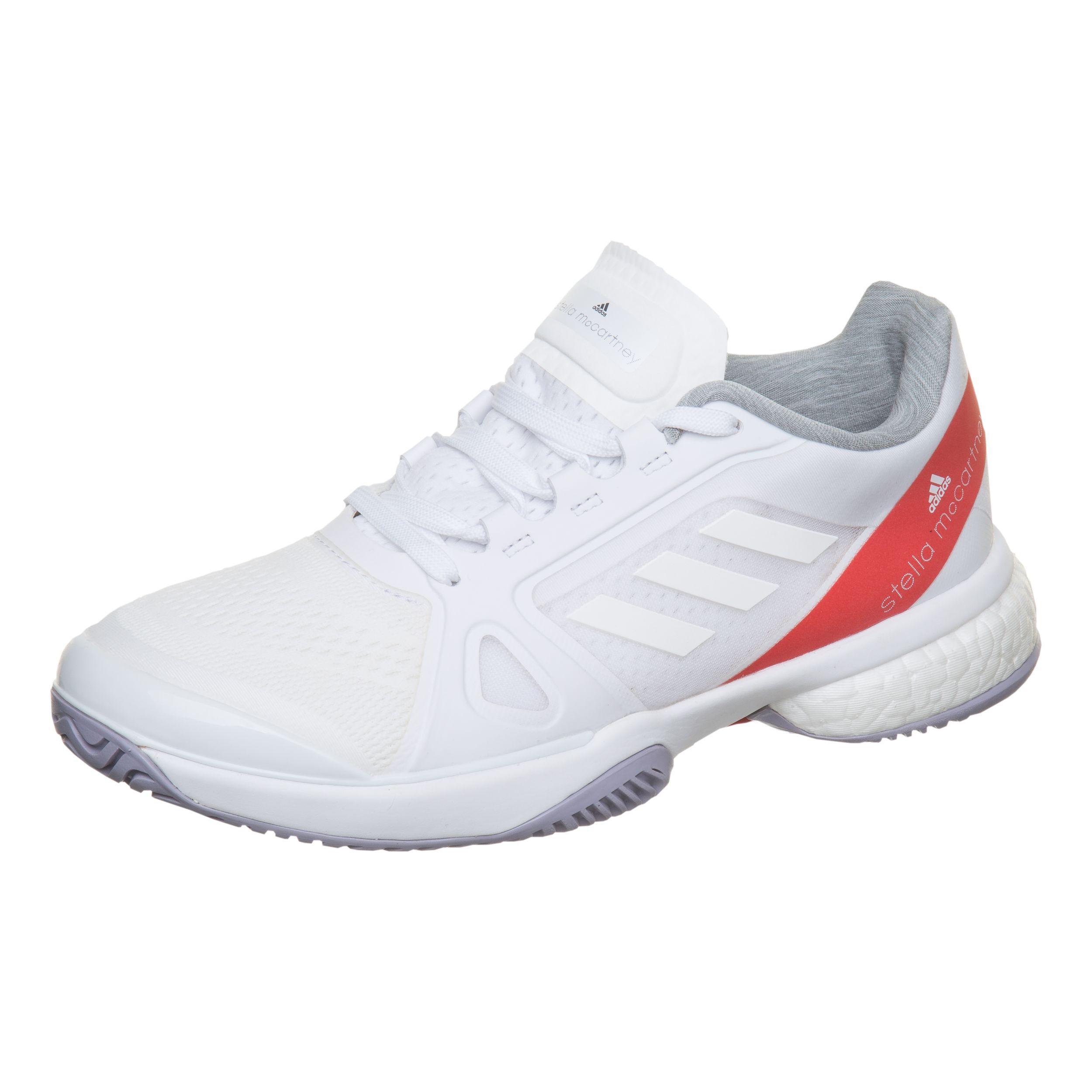 adidas Stella McCartney Barricade Boost Allcourtschuh Damen WeiB Dunkelrot online kaufen Tennis Point CH