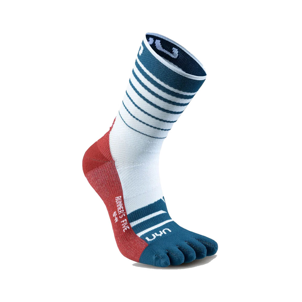 UYN Runner%27s Five Laufsocken Herren - Weiß, Blau