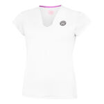 BIDI BADU Bekleidung BIDI BADU Crew V-Neck T-Shirt Damen-Weiß