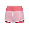 Efia Tech (2in1) Shorts Damen-Koralle,Weiß