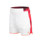 BIDI BADU Bekleidung BIDI BADU Adnan 7in Tech Shorts Herren-Rot,Weiß