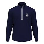 Original Penguin Bekleidung Original Penguin 1/4 Zip Technical Trainingsjacke Herren-Dunkelblau