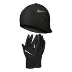 Nike Bekleidung Nike Essential Mütze + Handschuhe Herren-schwarz,silber