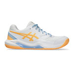 ASICS Padelschuhe ASICS Gel-Dedicate 8 Padelschuh Damen-Wei&szlig;,Orange