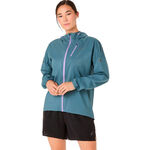 ASICS Bekleidung ASICS Fujitrail Elite Waterproof Laufjacke Damen-grau