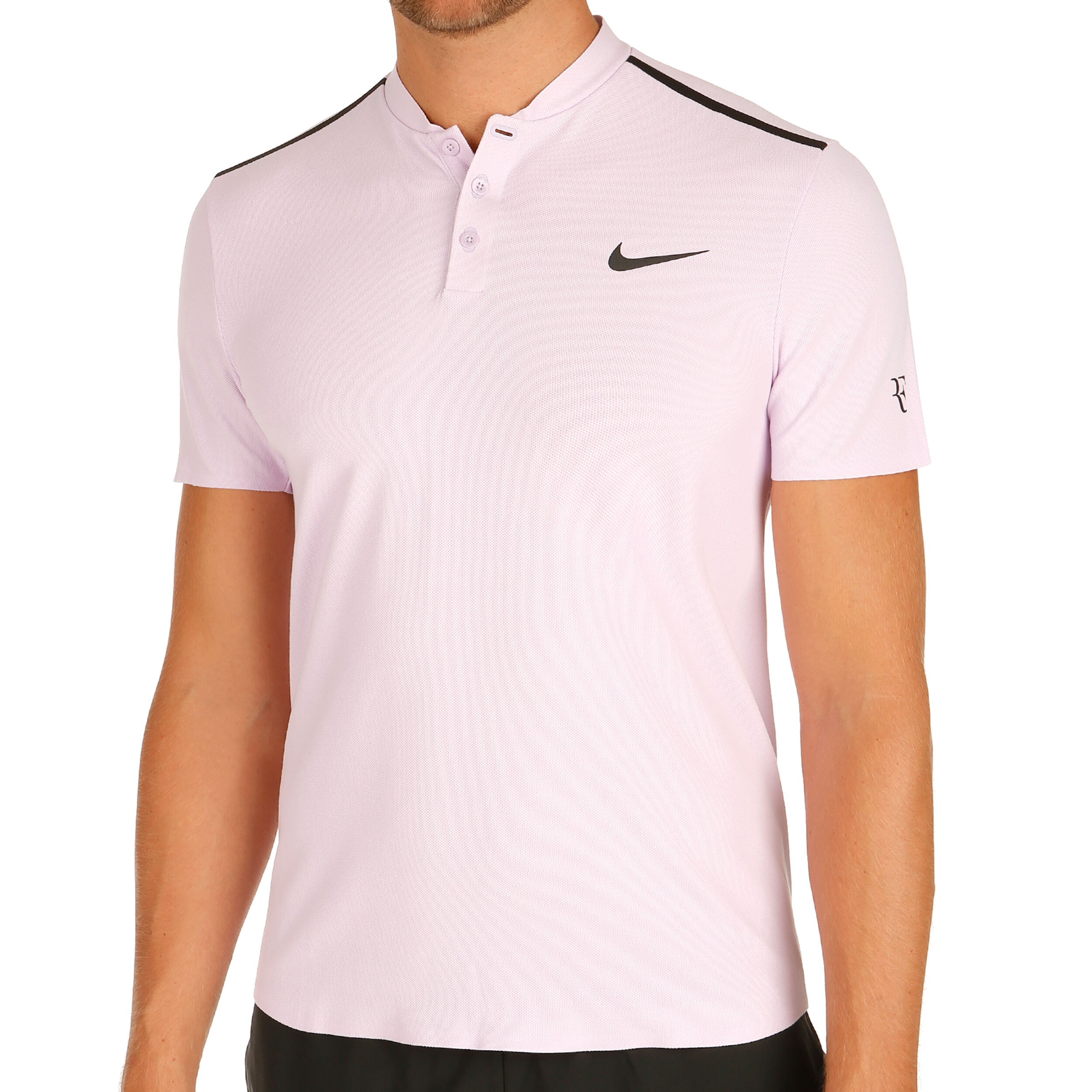Nike Court Advantage Roger Federer Polo Herren Flieder Schwarz online kaufen Tennis Point CH